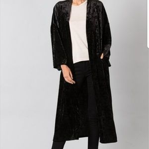 Black Velvet Duster